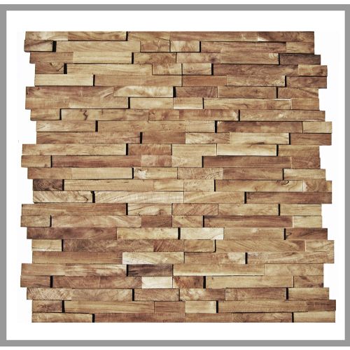 1 qm - HO-002 - Lewotolo - Teak-Holz - Wand-Verblender - Holz-Design - Holz-Verkleidung - Wand-Verkleidung -