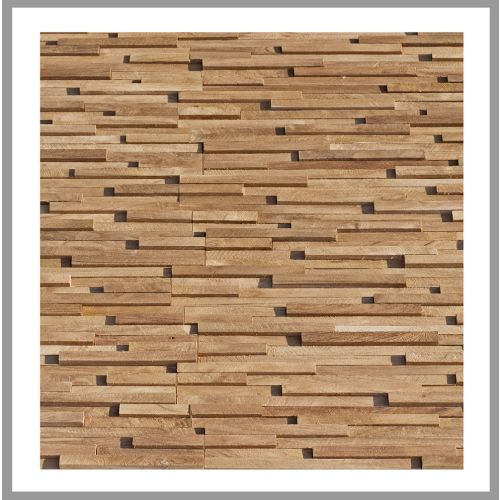 1 qm - HO-007 - Batur - Teak-Holz - Wand-Verblender - Holz-Design - Holz-Verkleidung - Wand-Verkleidung -