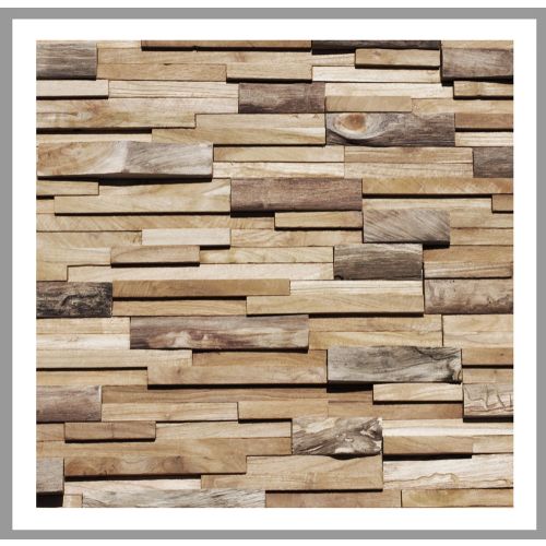 1 qm - HO-010 - Hulubelu - Teak-Holz - Wand-Verblender - Holz-Design - Holz-Verkleidung - Wand-Verkleidung -