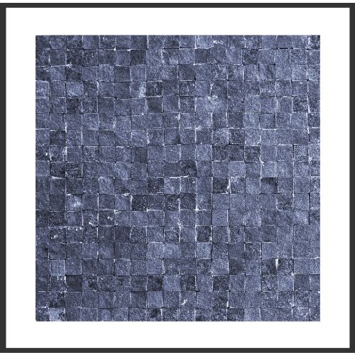 1 Fliese - Naturstein Mosaik - Monochrom 012 - Design Fliesen - Wand-Design - Marmormosaik