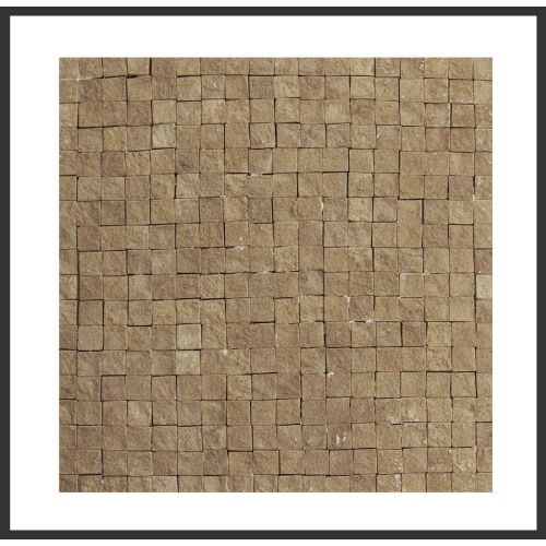 1 Fliese - Naturstein Mosaik - Monochrom 011 - Design Fliesen - Wand-Design - Marmormosaik