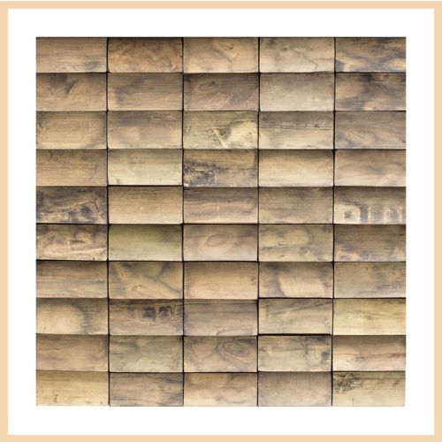 1 qm - BM-002 - Diego Garcia - Bambus - Mosaik - Fliesen - Holz-Design - Wand-Paneele - Wand-Verblender - Bamboo-Design - Bamboo-Mosaic