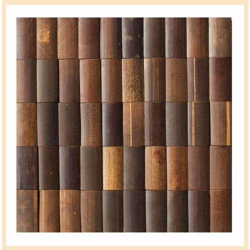 1 qm - BM-004 - Giava - Bambus - Mosaik - Fliesen - Holz-Design - Wand-Verblender - Wand-Paneele - Bamboo-Mosaic - Bamboo-Design