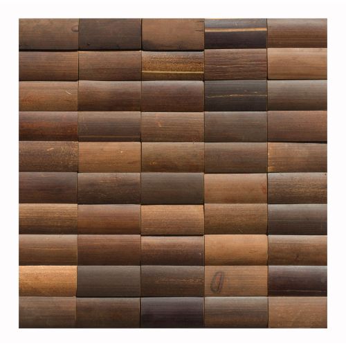 1 Fliese - BM-004 - Giava - Bambus - Mosaik-Fliesen - Holz-Design - Holz-Verblender - Bamboo-Mosaic