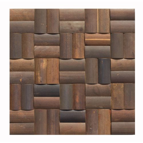 1 Fliese - BM-005 - Praslin - Bambus - Mosaikfliesen - Holzdesign - Holzpaneele - Bambus-Design - Wall Wood Panel