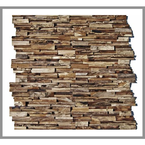 1 qm - HO-003 - Merapi - Teak - Wand-Verblender - Holz-Design - Holz-Verkleidung - Wand-Verkleidung -