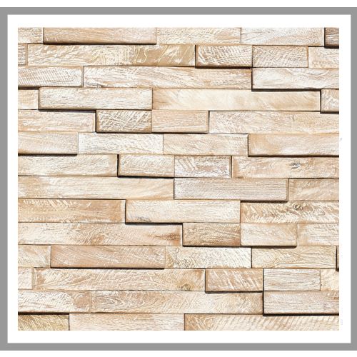 1 qm - HO-012 - Kerinchi - Teak-Holz - Wandverblender - Holz-Design - Holz-Verkleidung - Wand-Verkleidung -